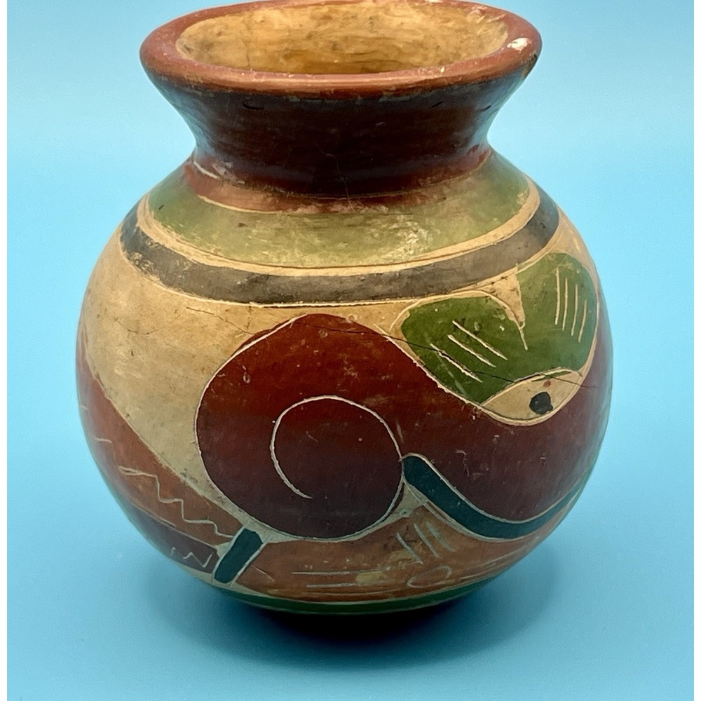 Nicaraguan San Juan de Oriente Art Pottery Clay Vase‎